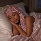 Long Hair Satin Sleep Bonnet with Extra-Long Sleeve