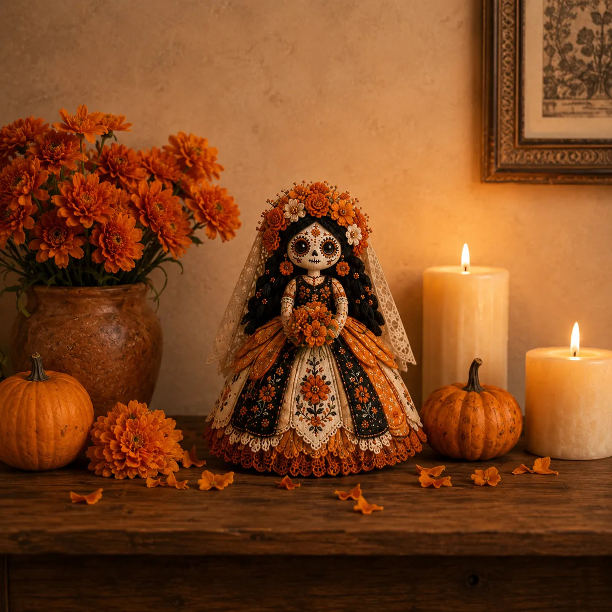Day of the Dead Patchwork Doll Craft Kit – Beginner Sewing Set