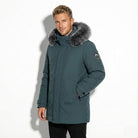 Lukas – Water-Repellent Winter Parka Jacket with Hood - Jackets - Green - Green - Taylor & Bennett