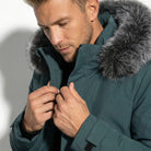 Lukas – Water-Repellent Winter Parka Jacket with Hood - Jackets - Green - Green - Taylor & Bennett