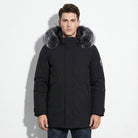Lukas – Water-Repellent Winter Parka Jacket with Hood - Jackets - Black - Black - Taylor & Bennett