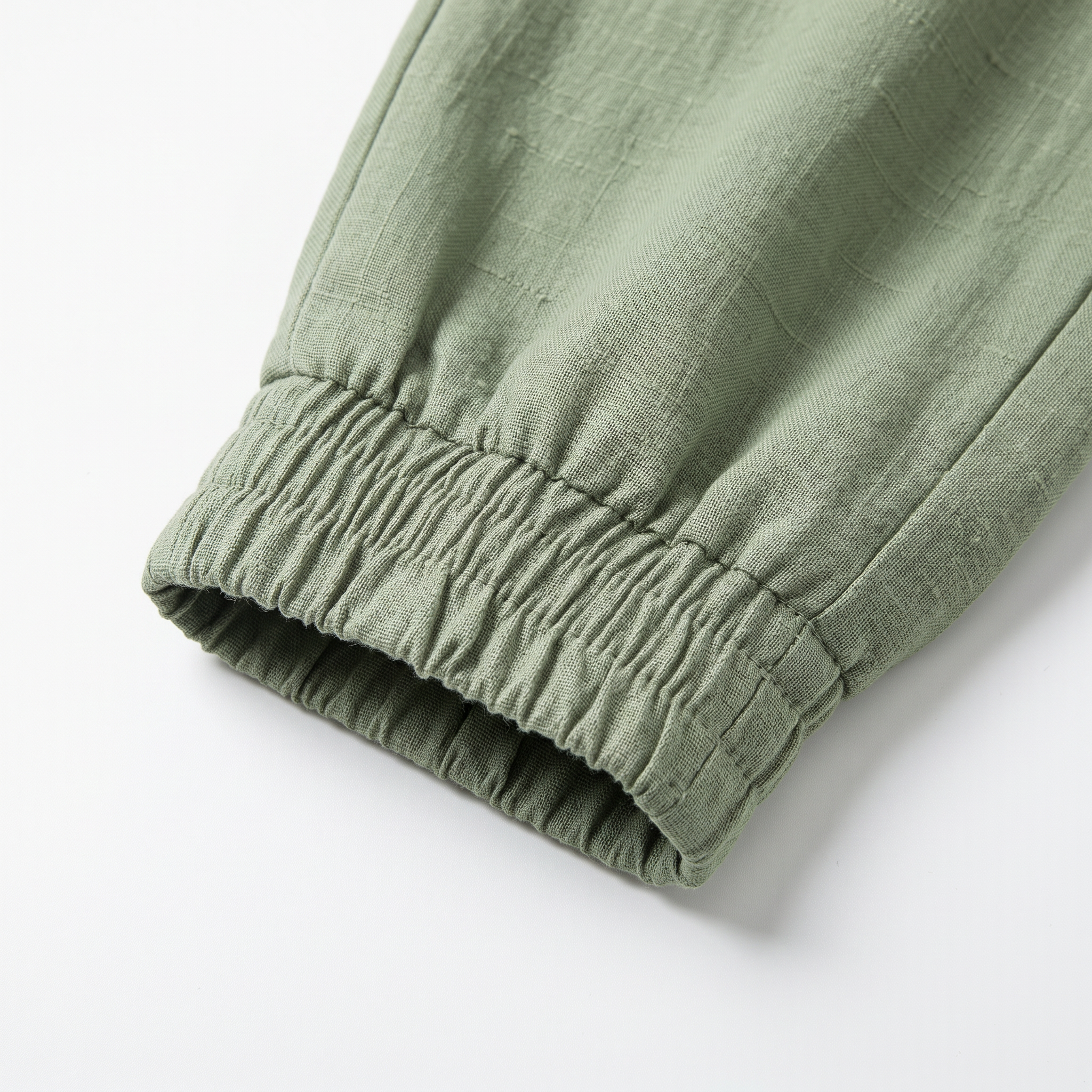 Women's Linen-Blend Jogger Pants – Tapered Drawstring Fit