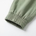 Women's Linen-Blend Jogger Pants – Tapered Drawstring Fit