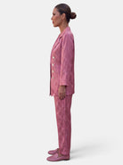 Women's Blazer and Wide Leg Trouser Set Two-Piece