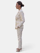 Women's Blazer and Wide Leg Trouser Set Two-Piece