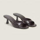 Women's Slingback Sandals Faux Leather Square Toe Heel