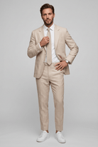 Men's Two-Piece Slim Fit Suit with Notch Lapel – Office and Formal Wear