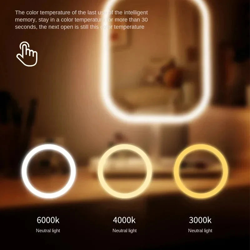 Make-up Spiegel met LED Verlichting, Touch Bediening en 3 Lichttemperaturen ##POS:7##