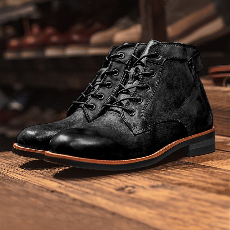 Men's Orthopedic Boots with Cushioned Foam Insole