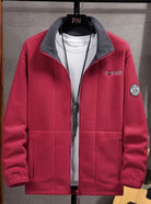 Men's Full-Zip Fleece Jacket with Stand Collar