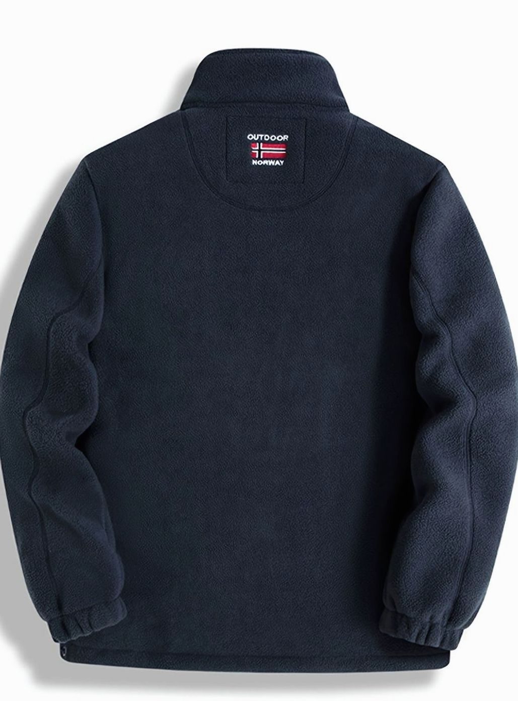 Men's Full-Zip Fleece Jacket with Stand Collar