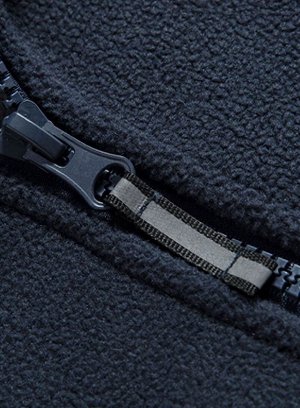 Men's Full-Zip Fleece Jacket with Stand Collar