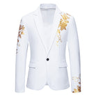 Men's Floral Blazer - Tailored Smart-Casual Jacket