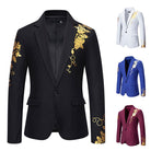 Men's Floral Blazer - Tailored Smart-Casual Jacket