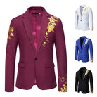 Men's Floral Blazer - Tailored Smart-Casual Jacket
