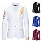 Men's Floral Blazer - Tailored Smart-Casual Jacket