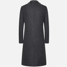 Men's Slim Fit Single-Breasted Overcoat, Knee-Length