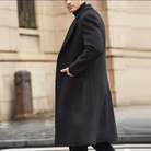 Men's Wool Blend Overcoat – Classic Long-Length Tailoring