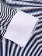 Men's Mandarin Collar Shirt Long Sleeve – Button-Front Formal Shirt