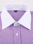 Men's Mandarin Collar Shirt Long Sleeve – Button-Front Formal Shirt
