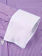 Men's Mandarin Collar Shirt Long Sleeve – Button-Front Formal Shirt