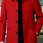 Men's Wool Overcoat – Relaxed Fit Single-Breasted Coat