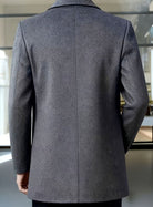 Men's Wool Overcoat – Relaxed Fit Single-Breasted Coat