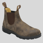 Men's Slip-On Leather Ankle Boots