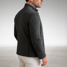 Men's Mandarin Collar Blazer Jacket - Structured Button-Front