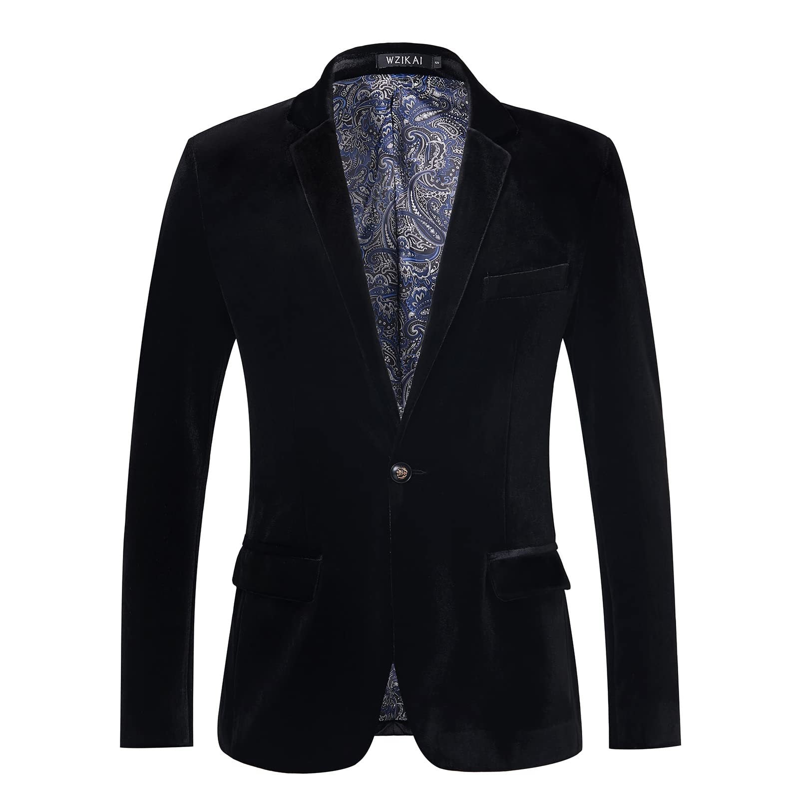 Men's Tailored Velvet Tuxedo Jacket with Satin Shawl Collar