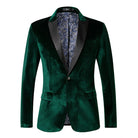 Men's Tailored Velvet Tuxedo Jacket with Satin Shawl Collar