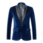 Men's Tailored Velvet Tuxedo Jacket with Satin Shawl Collar