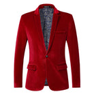 Men's Tailored Velvet Tuxedo Jacket with Satin Shawl Collar