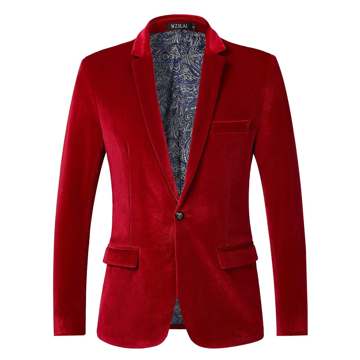 Men's Tailored Velvet Tuxedo Jacket with Satin Shawl Collar