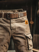 Men's Vintage Cargo Shorts Pants Side