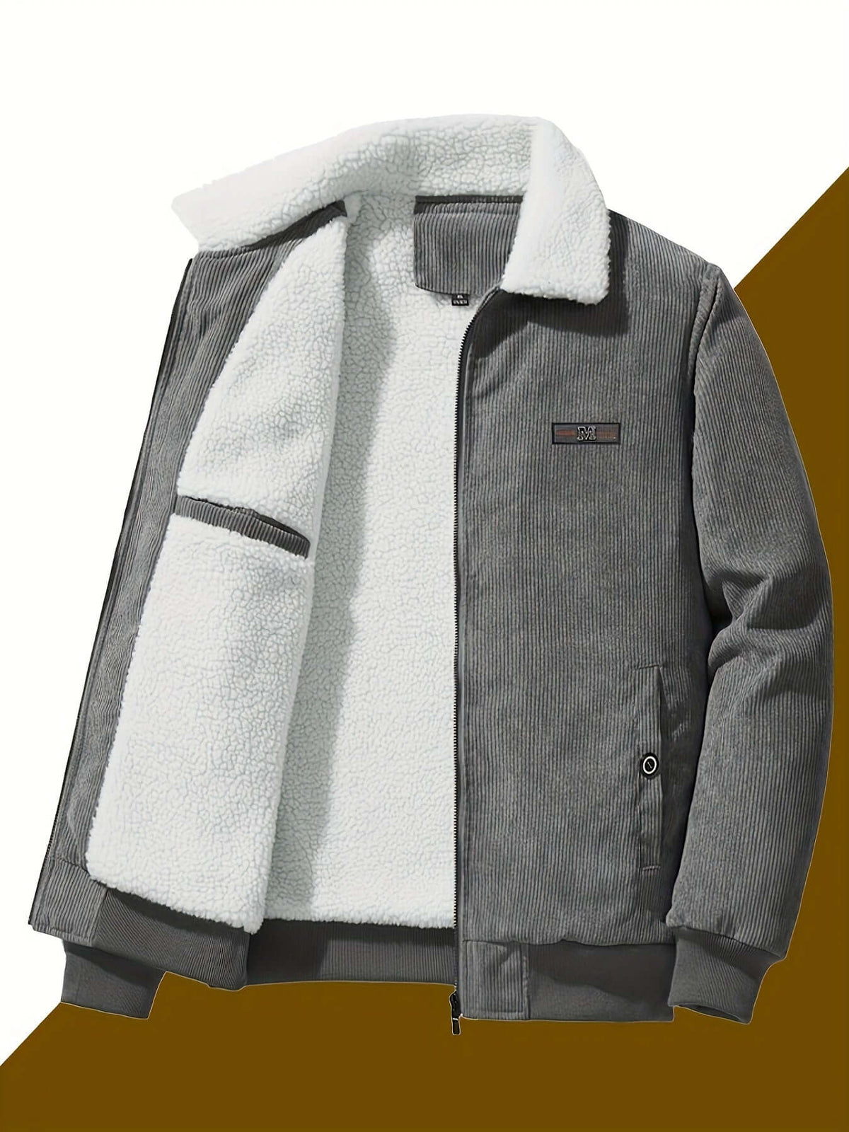Men's Padded Winter Coat - Thick Quilted Puffer Jacket