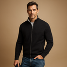 Men's Zip-Up Cardigan - Full-Zip Knit Layer