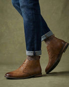 Men's Full-Grain Leather Lace-Up Chukka Boots