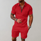 Men's Slim Fit Summer Set – Short Sleeve Polo & Shorts