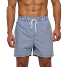 Men's Printed Swim Shorts with Pockets and Drawstring Waist