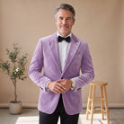 Men's Tailored-Fit Velvet Formal Blazer Jacket - Mustard Yellow