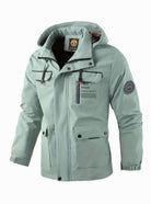 Men's Waterproof Insulated Winter Jacket with Adjustable Hood