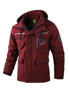 Men's Waterproof Insulated Winter Jacket with Adjustable Hood