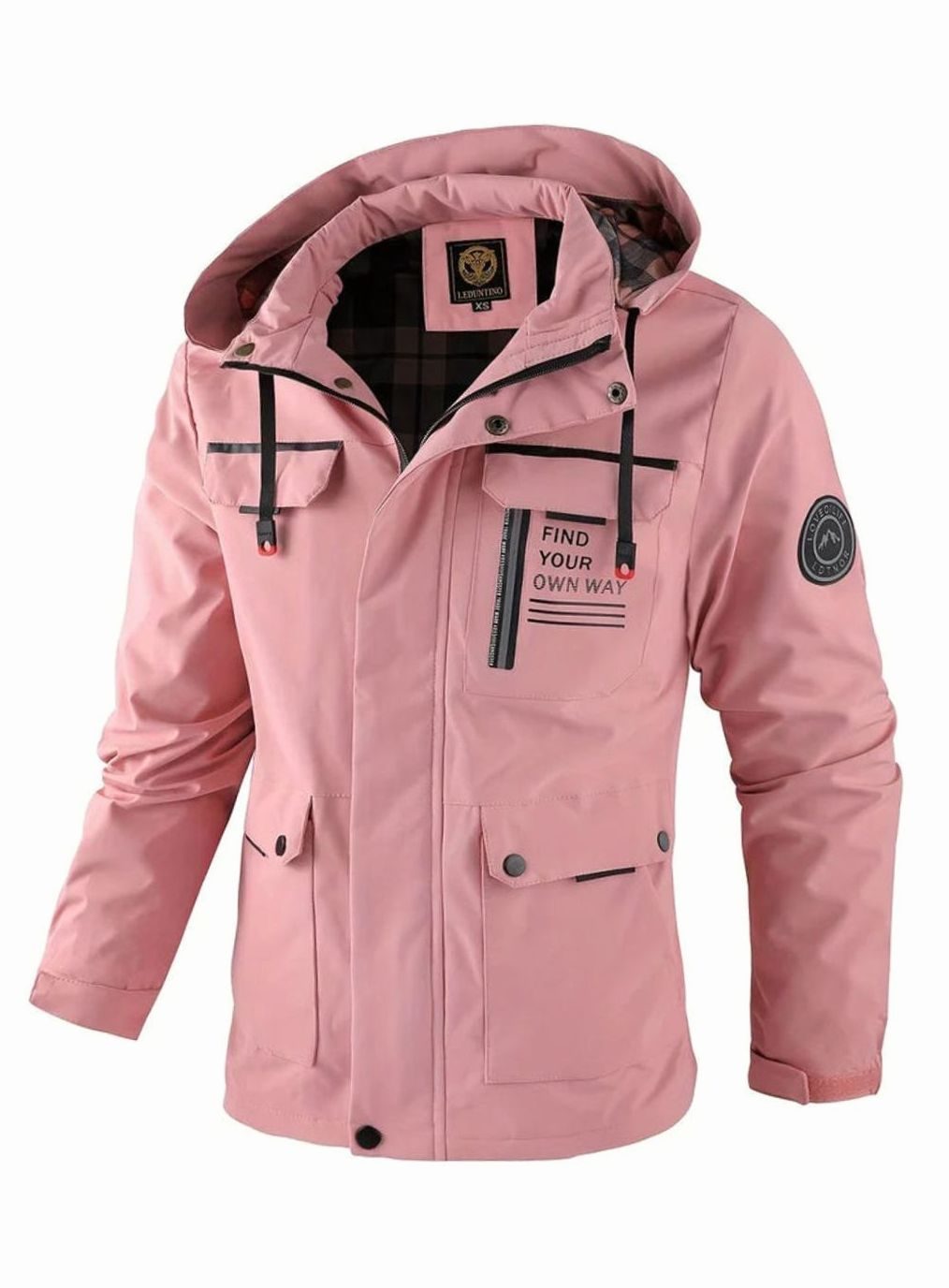Men's Waterproof Insulated Winter Jacket with Adjustable Hood
