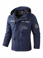 Men's Waterproof Insulated Winter Jacket with Adjustable Hood