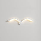 Minimalist Bird Wing LED Wall Light Sconce in Brown or White