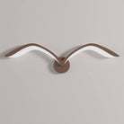 Minimalist Bird Wing LED Wall Light Sconce in Brown or White