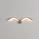 Minimalist Bird Wing LED Wall Light Sconce in Brown or White