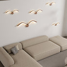 Minimalist Bird Wing LED Wall Light Sconce in Brown or White