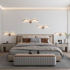 Minimalist Bird Wing LED Wall Light Sconce in Brown or White